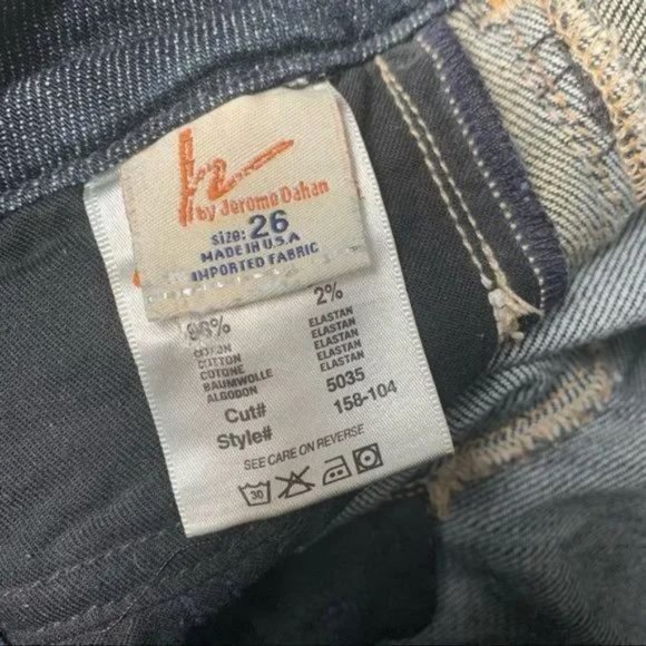 Citizens of Humanity blue denim low waist boot cut trouser fit stretch size 26 W - Picture 9 of 12